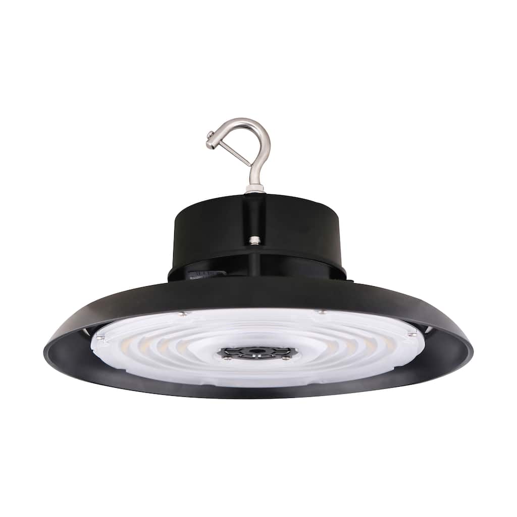 240W UFO LED High Bay 33840 Lumens 4000K 277-480 Volt 0-10V Dimmable Black Finish
