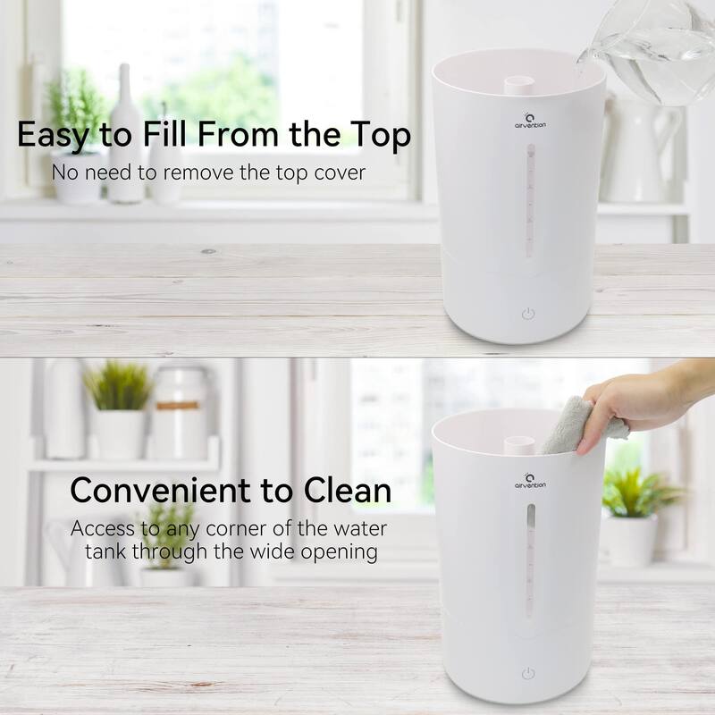 1.06 Gallons Cool Mist Top Fill Ultrasonic Humidifier