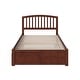 preview thumbnail 31 of 48, Richmond Full Solid Wood Platform Bed with Footboard & Full Trundle