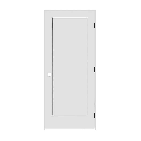 Trimlite 1668138 8401lh1d6916 18 By 80 Shaker 1 Panel Left Handed Interior Pre Hung Passage Door With Black Hinges And