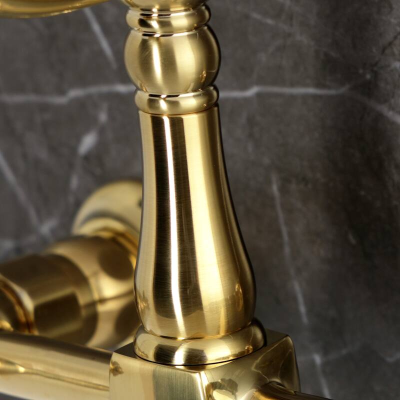 Willshire Two-Handle 2-Hole Wall Mount Bridge Kitchen Faucet