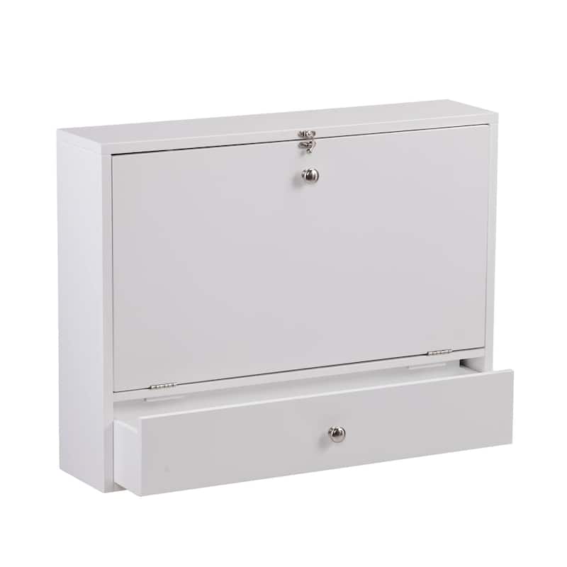 SEI Furniture Wall-mounted Folding Laptop Desk