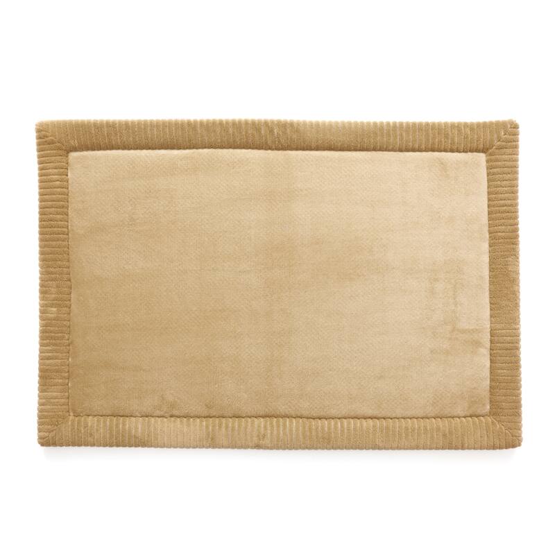 Stephan Roberts Luxury Spa Mat Bath Rug with Water Shield Technology, 21"x34" - Tan