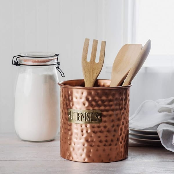Shop Stainless Steel Kitchen Utensil Holder Crock Organizer