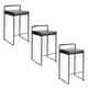 preview thumbnail 13 of 15, Porch & Den Forrest Black Stackable Fully Welded Counter Stool (Set of 3)