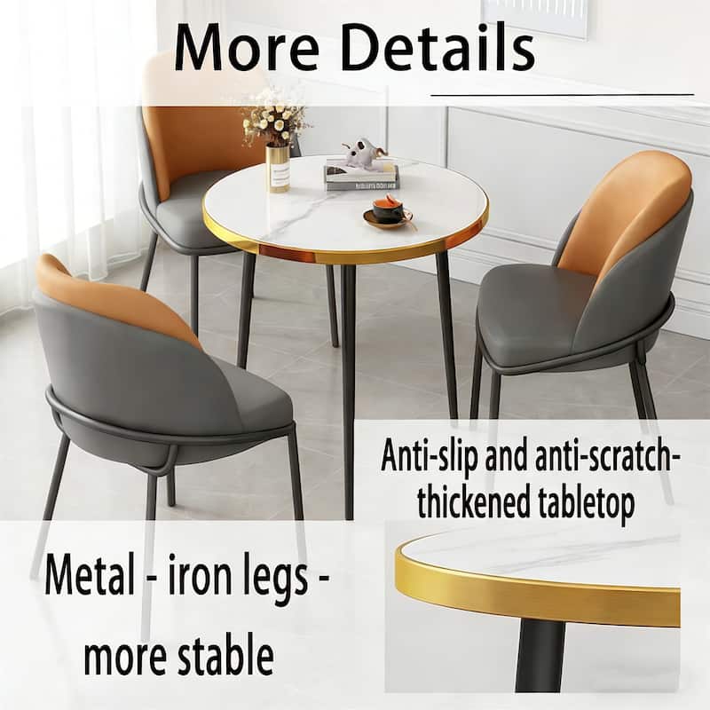 Modern Wooden Dining Coffee Table with Metal Legs