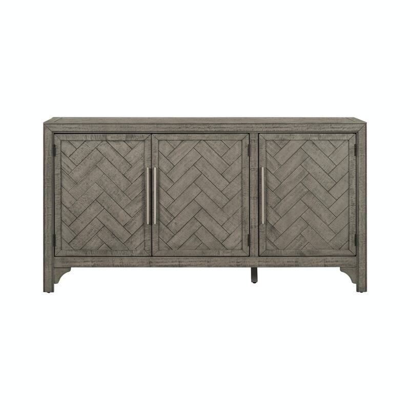 Elegant Pine Veneer Cabinet with Ample Storage and Robust Construction