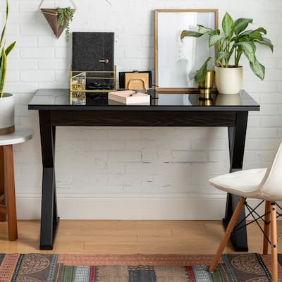 Middlebrook Black X-frame Computer Desk
