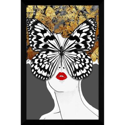 "Butterfly Face in Grey" by Jodi Print on Acrylic