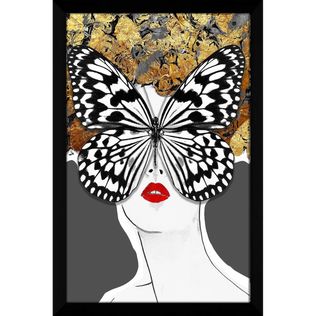 "Butterfly Face in Grey" by Jodi Print on Acrylic