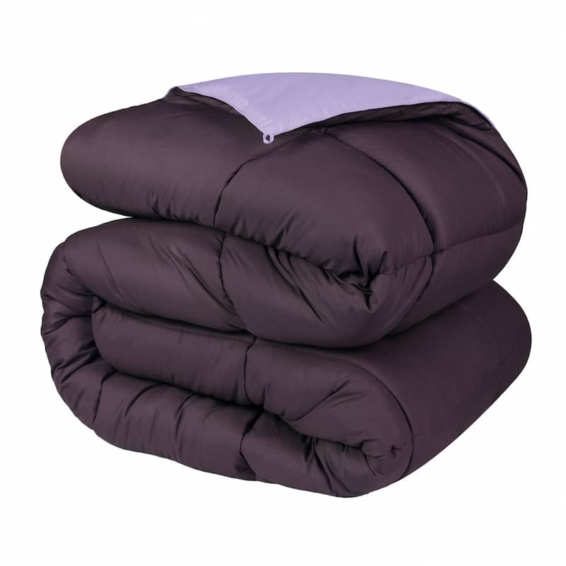 Superior Brushed Microfiber Down Alternative Reversible Comforter