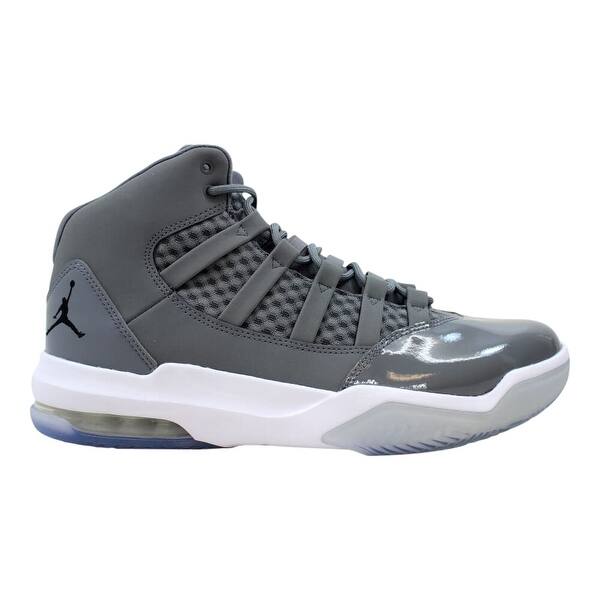 Shop Nike Air Jordan Max Aura Cool Grey Black White Clear Aq9084 010 Men S Overstock 29004372