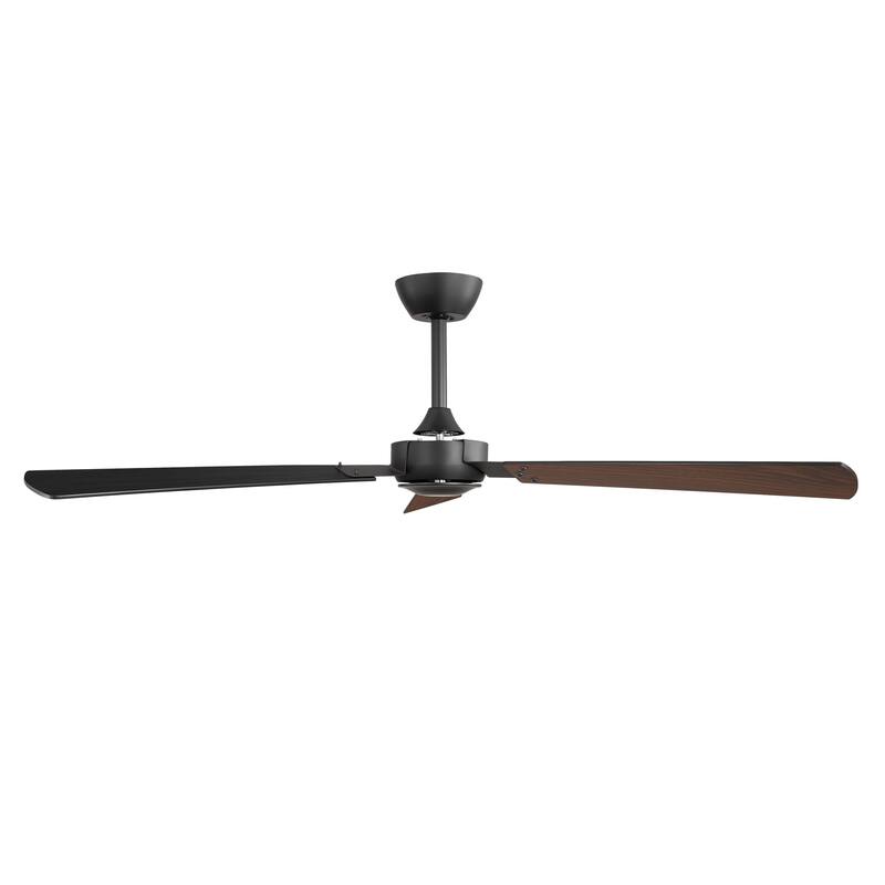 2 Set 52-inch Reversible 3-Blade Ceiling Fan No Light with Remote