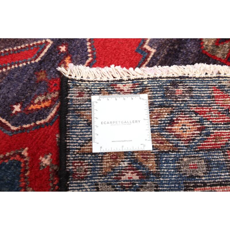 ECARPETGALLERY Hand-knotted Anatolian Vintage Red Wool Rug - 3'3 x 9'9