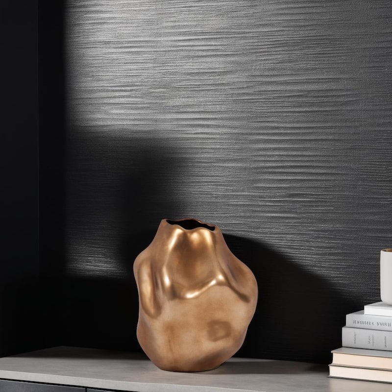 Allan Andrews Matte Bronze Abstract Ceramic Vase