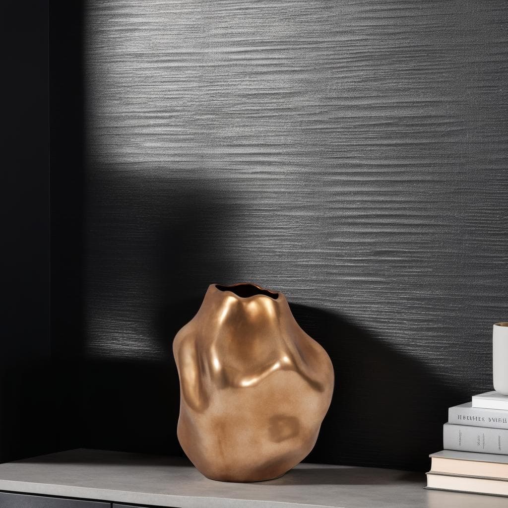 Allan Andrews Matte Bronze Abstract Ceramic Vase