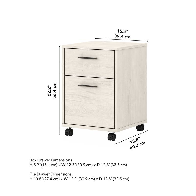 Key West 2 Drawer Mobile File Cabinet by Bush Furniture