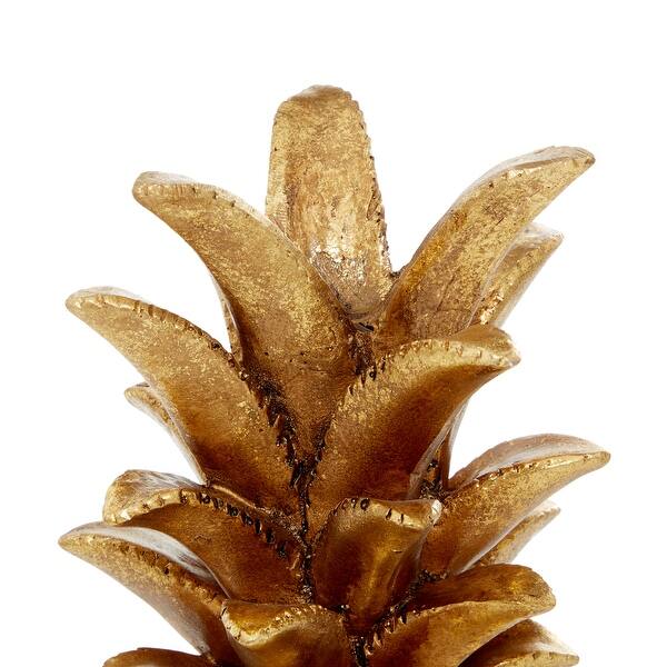 Pineapple Decor Fruit Display For Living Room And Kitchen 18 Gold 7 X 7 X 18 Overstock 10171033