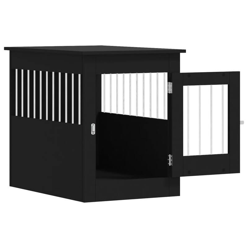 vidaXL Dog Crate with Door Doghouse Puppy Kennel Peg Cage Engineered Wood