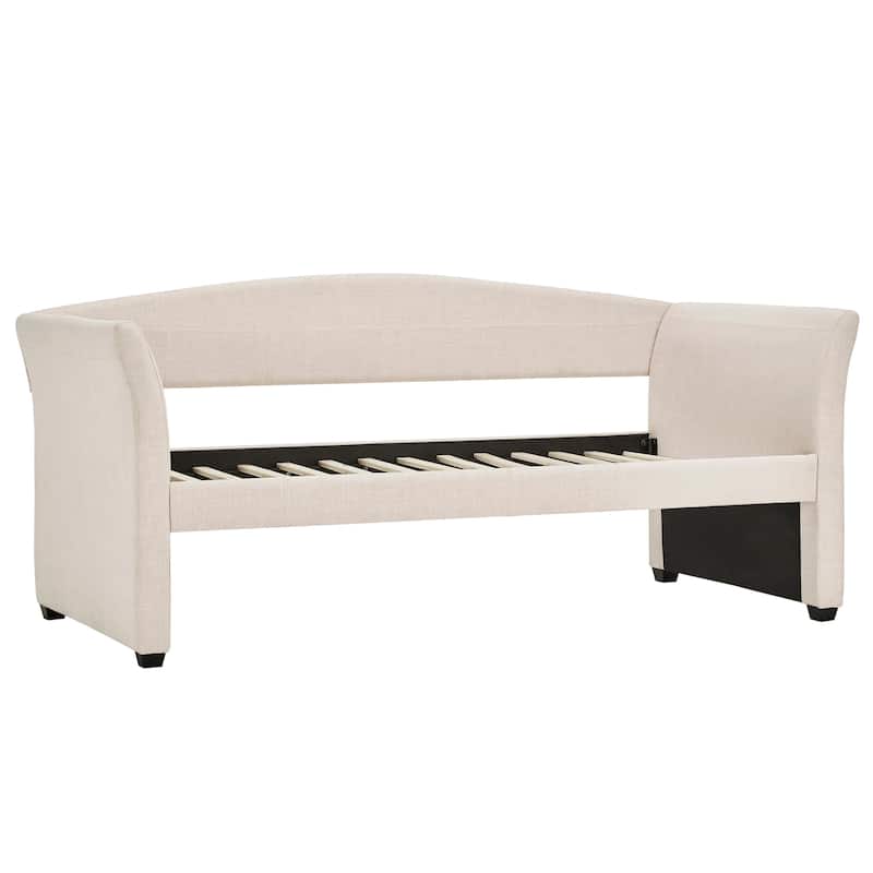 Deco Linen Rolled Arm Daybed and Trundle by iNSPIRE Q Bold