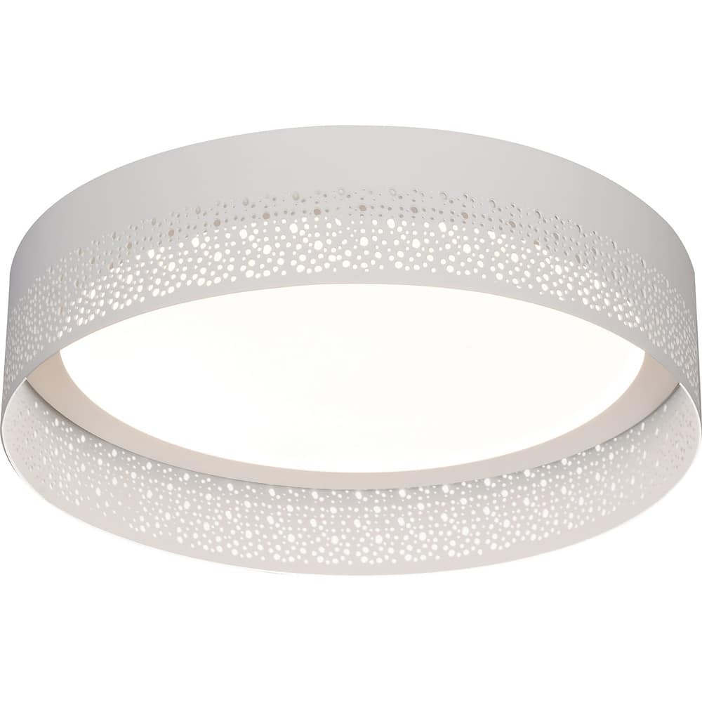 Ash 12-inch White LED Flush Mount, White Acrylic Shade