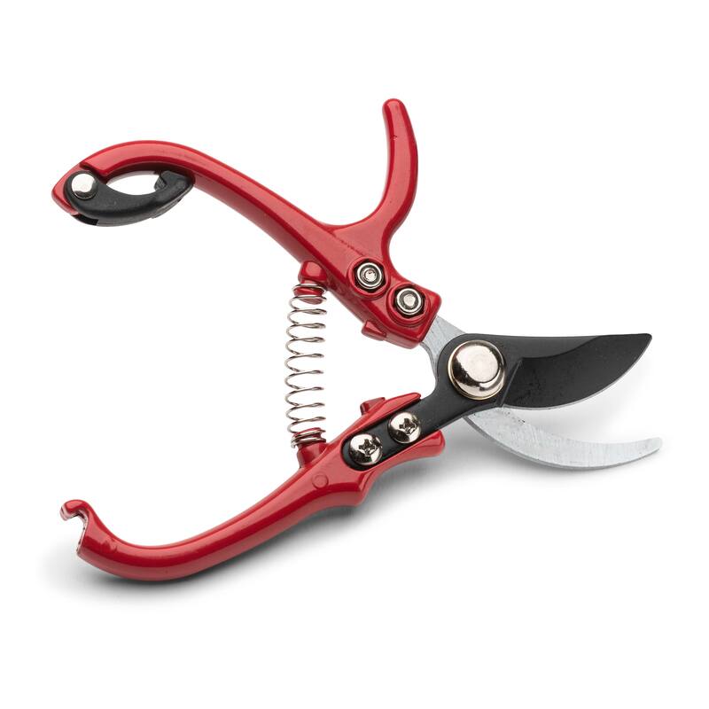Kings County Tools 6” Heavy Duty Small Bypass Pruning Shears for Gardening - Red