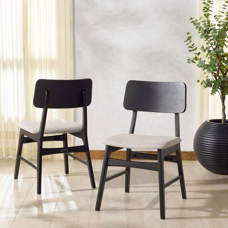 SAFAVIEH COUTURE Madina Wood Dining Chair (Set of 2) - 19"W x 23"D x 33"H