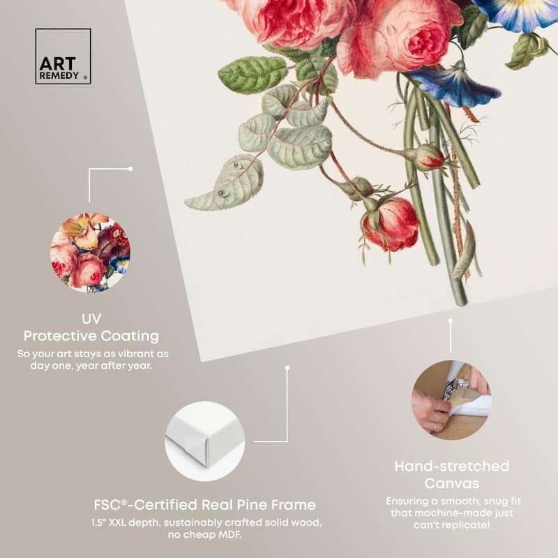 Bouquet 1820 Canvas by Art Remedy, Gallery Wrapped