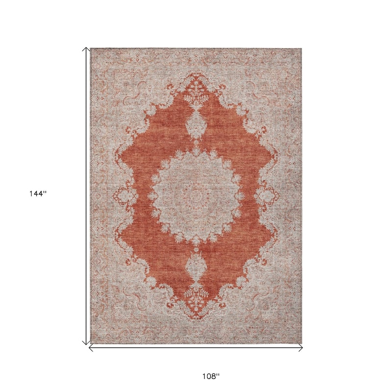 HomeRoots Oriental Traditional Rectangle Outdoor Rug