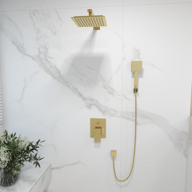 Square top spray 2.5 GPM High Pressure Shower System