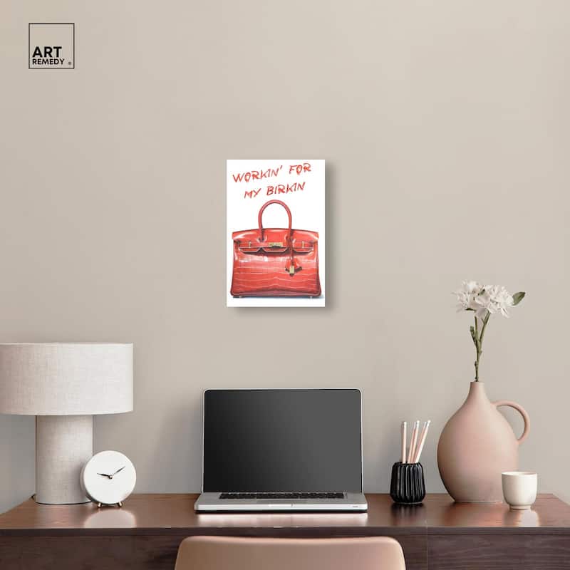 Doll Memories - Red Dream Canvas by Art Remedy, Gallery Wrapped