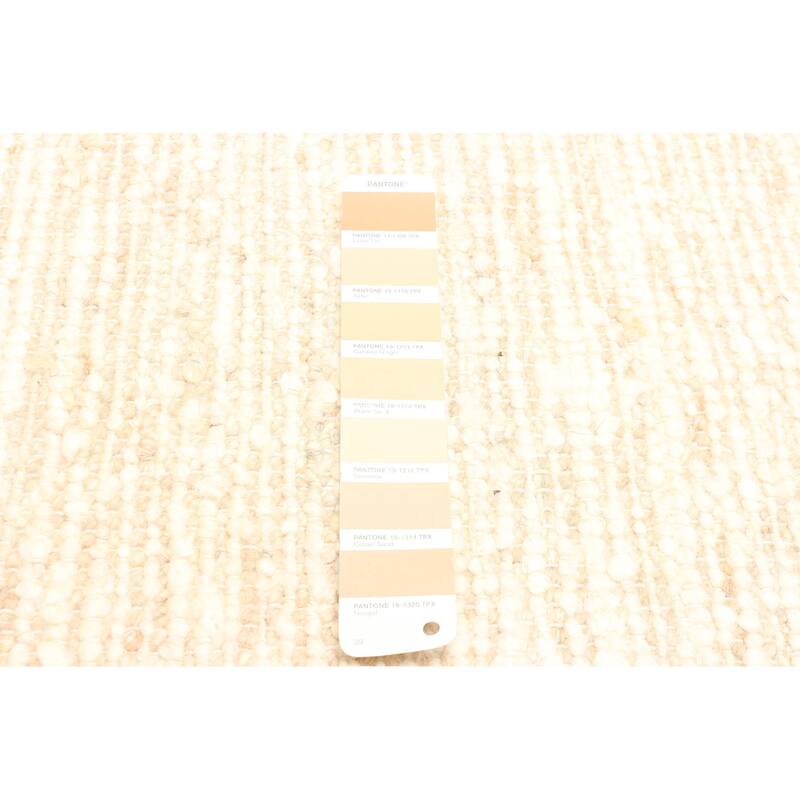 ECARPETGALLERY Braid weave Sienna Tan Wool Rug - 5'1 x 7'11