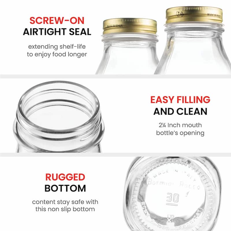 Bormioli Rocco Set of 2 Quattro Stagioni Bottles