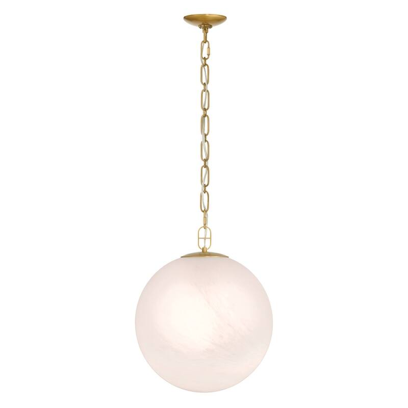 Minka Lavery 5213 Marbelle 16" Wide Pendant with Etched Alabaster