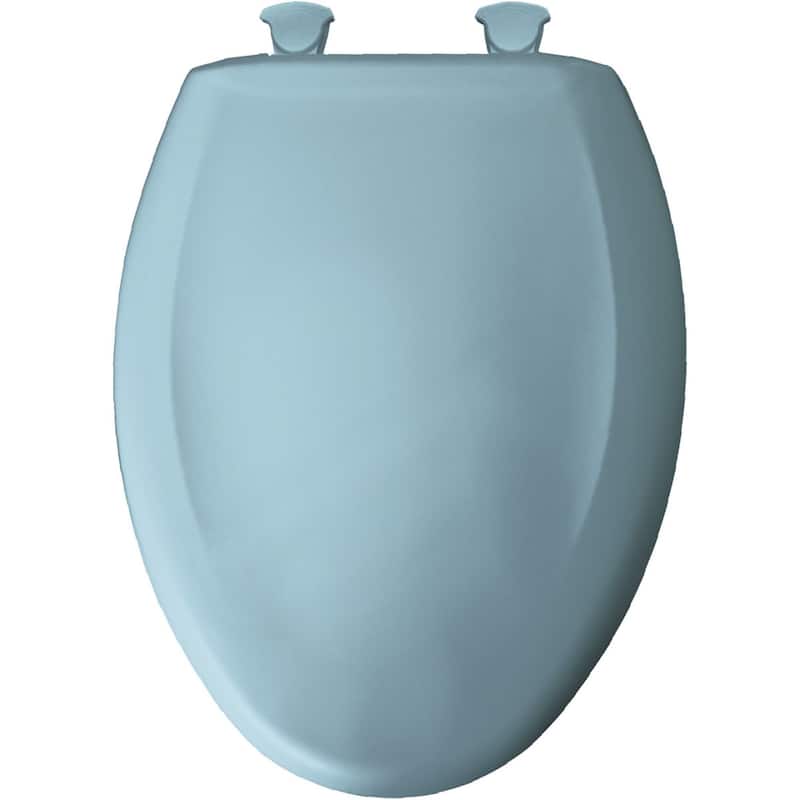 Bemis Elongated Plastic Toilet Seat in Ice Grey with STA-TITE Seat Fastening System, EasyClean & Change Blush ( )