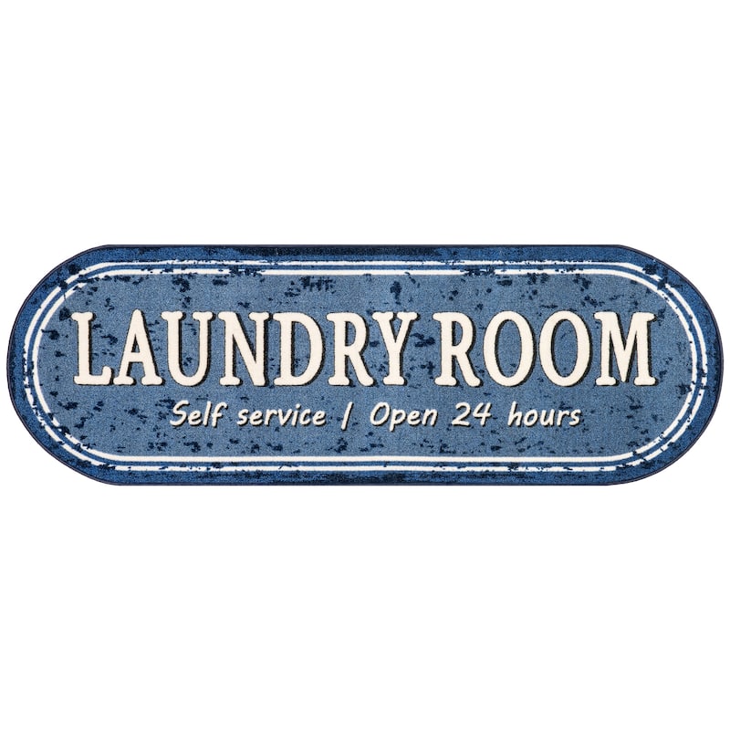 Nuloom Graphic Machine Washable Laundry Mat