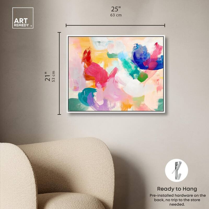 Pastel Riot I Colorful Canvas by Art Remedy