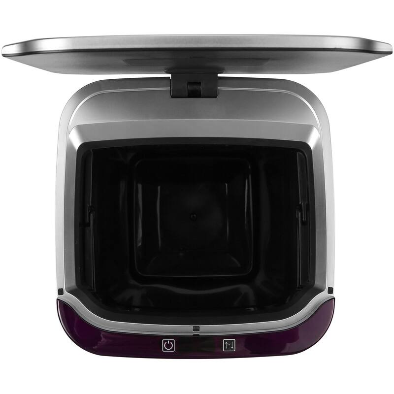 Hanover 10-Liter / 2.6-Gallon Trash Can with Sensor Lid and Carbon Odor Control in Stainless Steel