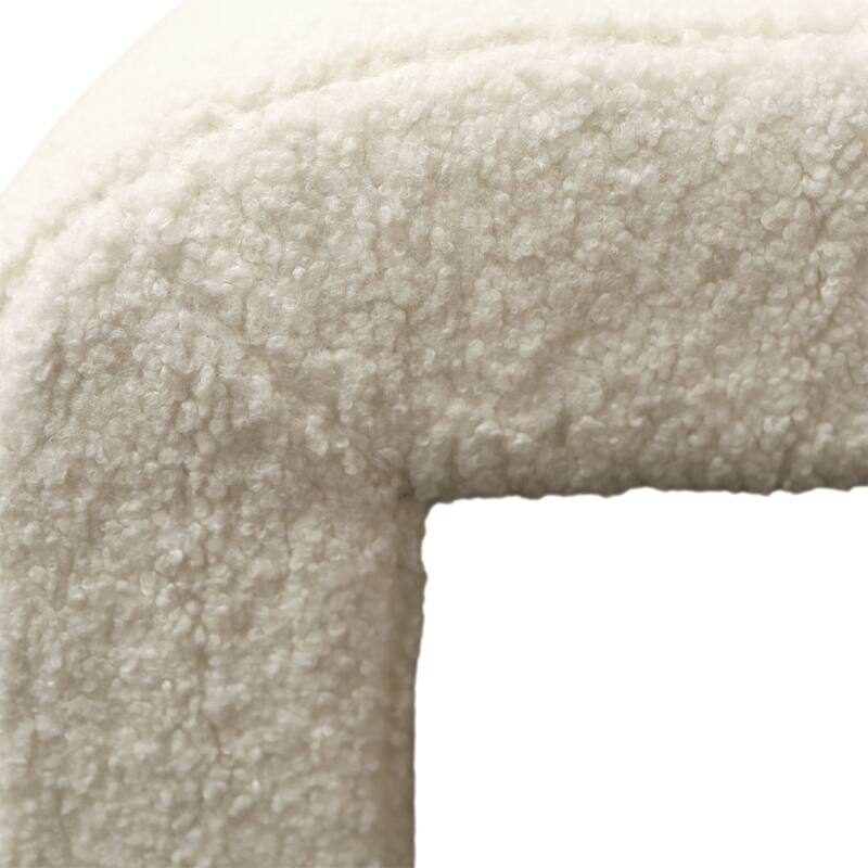 Kilburn Sheepskin Bench, Cream