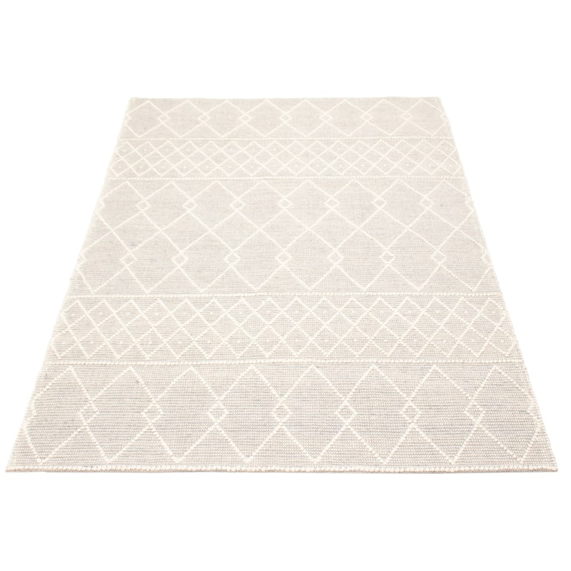 ECARPETGALLERY Braid weave Sienna Cream Wool Rug - 6'0 x 9'1