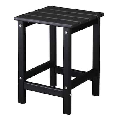 Outdoor High Density Polyethylene 14" Square Side Table