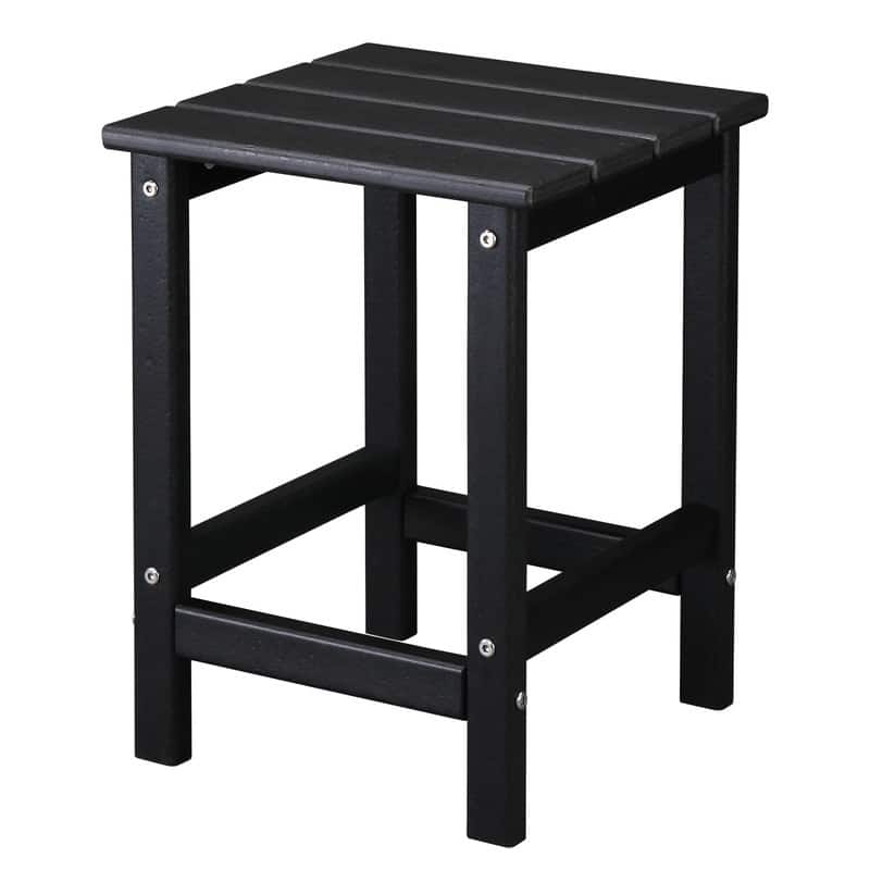 Outdoor High Density Polyethylene 14" Square Side Table