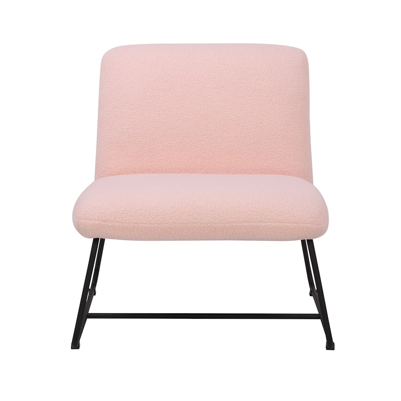 Porthos Home Sela Accent Chair, Fabric Upholstery, Steel Sled Legs