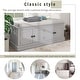 preview thumbnail 4 of 28, Merax 4 Doors Storage Bench with Adjustable Shelves and Removable Cushion