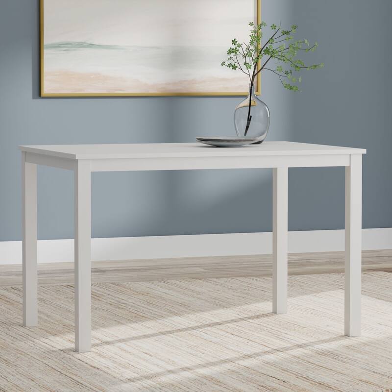 3-Piece Dining Set, 48" Rectangle Wood Table and X-Back Chairs