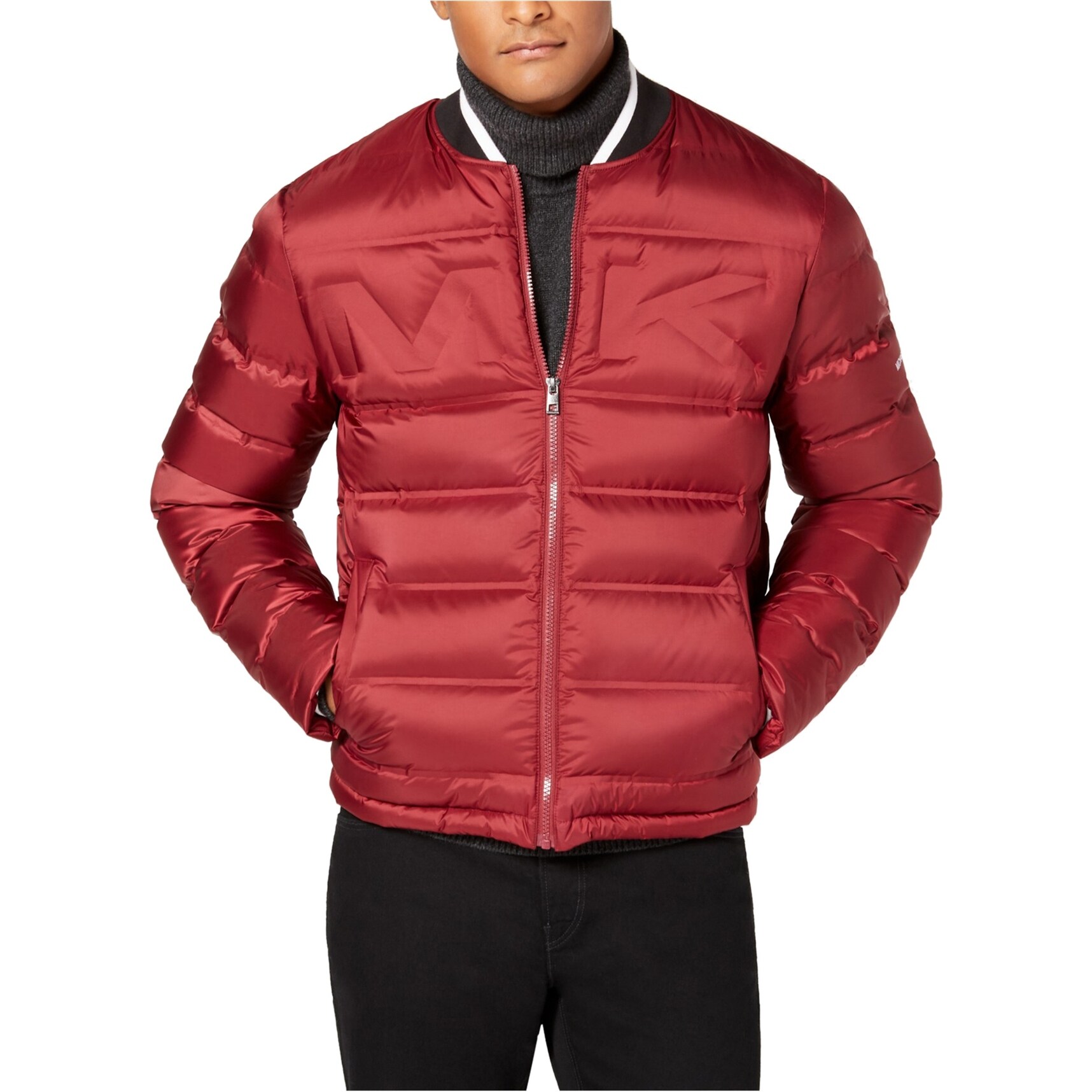 michael kors jacket mens red