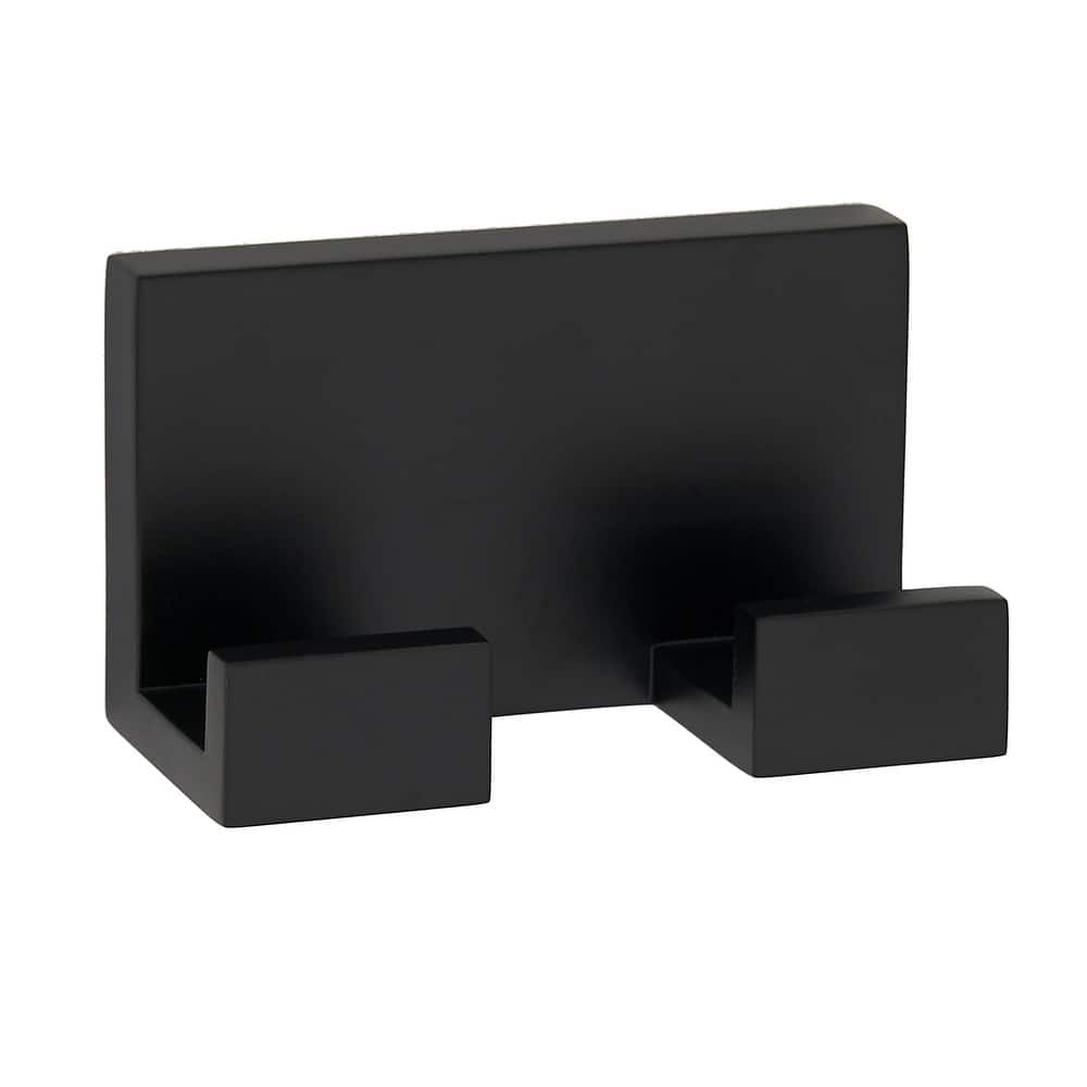 Alno A6484 Linear 3" Wide Solid Metal Modern Double Bathroom Robe