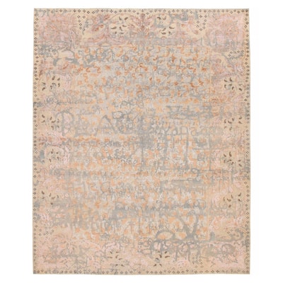 ECARPETGALLERY Hand-knotted Heritage Grey Silk, Wool Rug - 8'0 x 9'9