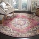 preview thumbnail 13 of 51, SAFAVIEH Bristol Daisye Vintage Boho Oriental Polyester Rug 7' x 7' Round - Rose/Light Grey