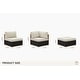 preview thumbnail 24 of 37, PURPLE LEAF GLFSF Outdoor sofas Black sofa with white seat for Yard Porch Deck Patio Conversation Sets